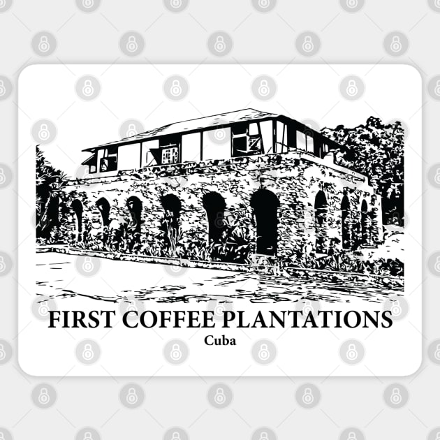 First Coffee Plantations - Cuba Magnet by Lakeric
